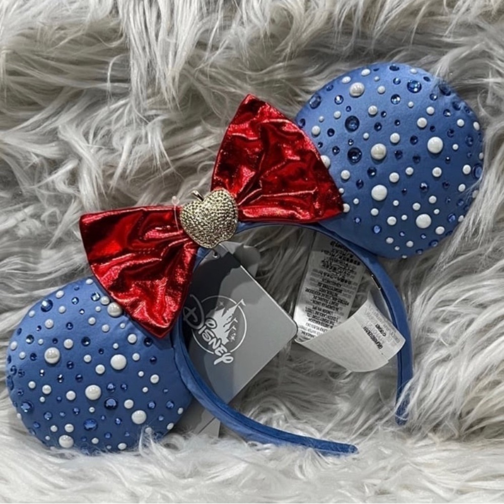 Disney Parks Baublebar Snow White Apple Minnie Mouse Ears Headband D23 Expo NEW